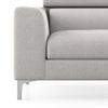 Chelsea Right Aligned 3 Seater Sectional Fabric Sofa (Vapour Grey)