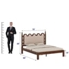 Heritage Solid Wooden King Size Bed Non Storage in Provincial Teak Finish