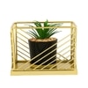 Minimalist Square Planter With Artificial Plant