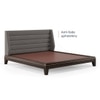 Taarkashi Upholstered Bed Bed Size king american walnut ,Omega  D1 1933, Colour- W000352