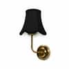 Devansh Metal Electric Wall Light in Gold Colour with Yellow Shade Count of 2 Lights