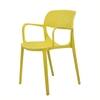 Kepler Brooks Vola Cafeteria Dining Chair in Yellow Colour