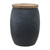 Metalsmith Metal Side Table in Black Finish