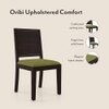 Arabia - Oribi 4 Seater Storage Dining Table Set (Colour- Avocado Green , Finish- Mahogany)