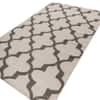 Jaipur Rugs Quatrefoil Trellis Wool 5x8 Feet Antique White And Liquorice Dhurrie Carpet