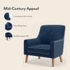 Hagen Lounge Chair in Cobalt Colour
