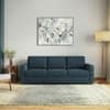 Apollo Compact 3 Seater Fabric Sofa in Colonial Blue Colour