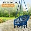 Swingzy Cotton Round Swing for Adults Blue Without Accessories