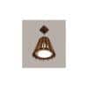 Soyuz Brown Solid Wood Single Hanging Light