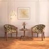 Florence Lounge Chair in Teak Finish and Chintz Floral Colour