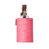 Devansh Solid Wood Electric Wall Light in Brown Colour with Pink Shade Count of 1 Light
