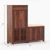 Noguchi Shoe Rack Of 40 Pairs In Provincial Teak Color