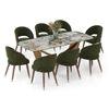 Paloma 8 Seater Spanish Ceramic Dining Table with Celia Dining Chair