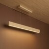 Slimline 48 Beige Solid Wood Single Hanging Light
