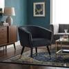 Scandinavian Deniz Lounge Chair Gold Finish