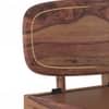 Nimbus Solid Wood Queen Size Bed With Hydraulic Storage (Teak Finish)