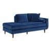 Mydril Velvet Chaise Launger in Navy Blue Colour