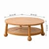 Valencia Rattan Round Wooden Coffee Table