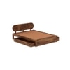 Woodwhiz Solid Wood Queen Size Bed With Drawer Storage In Provincial Teak Finish