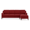 Abbey Sectional Sofa (Colour : Salsa Red, Cushion : Soft, Seater : Right Aligned 3 Seater + Right Aligned Chaise)