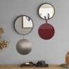 Tomo Metal Mirror Set of 2 In Antique Finish