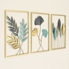 Shack Abstract Metal Wall Decor in Multicolor Set of 3