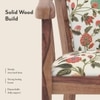 Bella Lounge Chair Finish Teak Beige Flora Colour