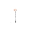 Dorys Multicolour Fabric Floor Lamp with Black Iron Base