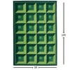 Presto Green Geometric Hand Tufted Wool Carpet 8X10 Feet