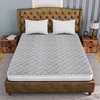 Drilled Air Cool Luxury Bond Latex Double Mattress 78 X 48 8 Inches
