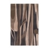 Handmade Wool Area Rug Modern Abstract Brown Charcoal 4 x 6 Feet Carpet