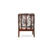 Silas Solid Wood Accent Chair in Brown Colour