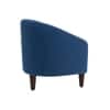 Daviana Boucle Fabric Lounge Chair in Blue Colour