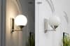 Orbit Single Light Opal Glass Wall Lamp