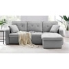 Drake Solid Wood Sofa cum Bed in Grey