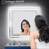 Square LED Mirror  Illuminated  Mirror with Light Border