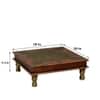 Desert Art Wooden Handpainted Copper Bajot 18 x 18 Inch