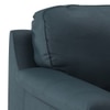 Farina 3 Seater Luxury Italian Leather Sofa In Aegean Sea
