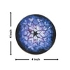 Ireka Home Blue Nebula Acacia Wood Coaster Set – Enamel Design (Set of 4)