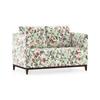 Florence Luxe 2 Seater Fabric Sofa in Clara Velvet Colour