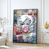 The Castle Decor Abstract Pop Art Woman Wall Art Framed Painting 20x30 Inch