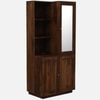 Sheesham Wood Wardrobe With Mirror In Provincial Teak Finish