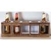 Wembley Sheesham Wood Wine Rack for 5 Bottles in Teak Finish