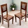 Oliver Sheesham Wood Set of 2 Dining Chairs in Teak Finish