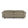 Splendor Three Seater Motorized Leather Recliner in Olive Green Colour
