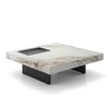 Largo Metal Coffee Table In Macchia Sintered Stone