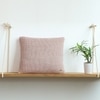Moss Marld Pale Pink  And Beige Melange Cushion Cover 16X16 Inches