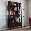 Alberto Solid Wood Bookshelf in Mahogany Finish