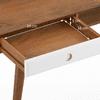 Roswell Solid Wood Study Table in Amber Walnut Finish