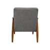 Armari Boucle Fabric Arm Chair in Grey Colour